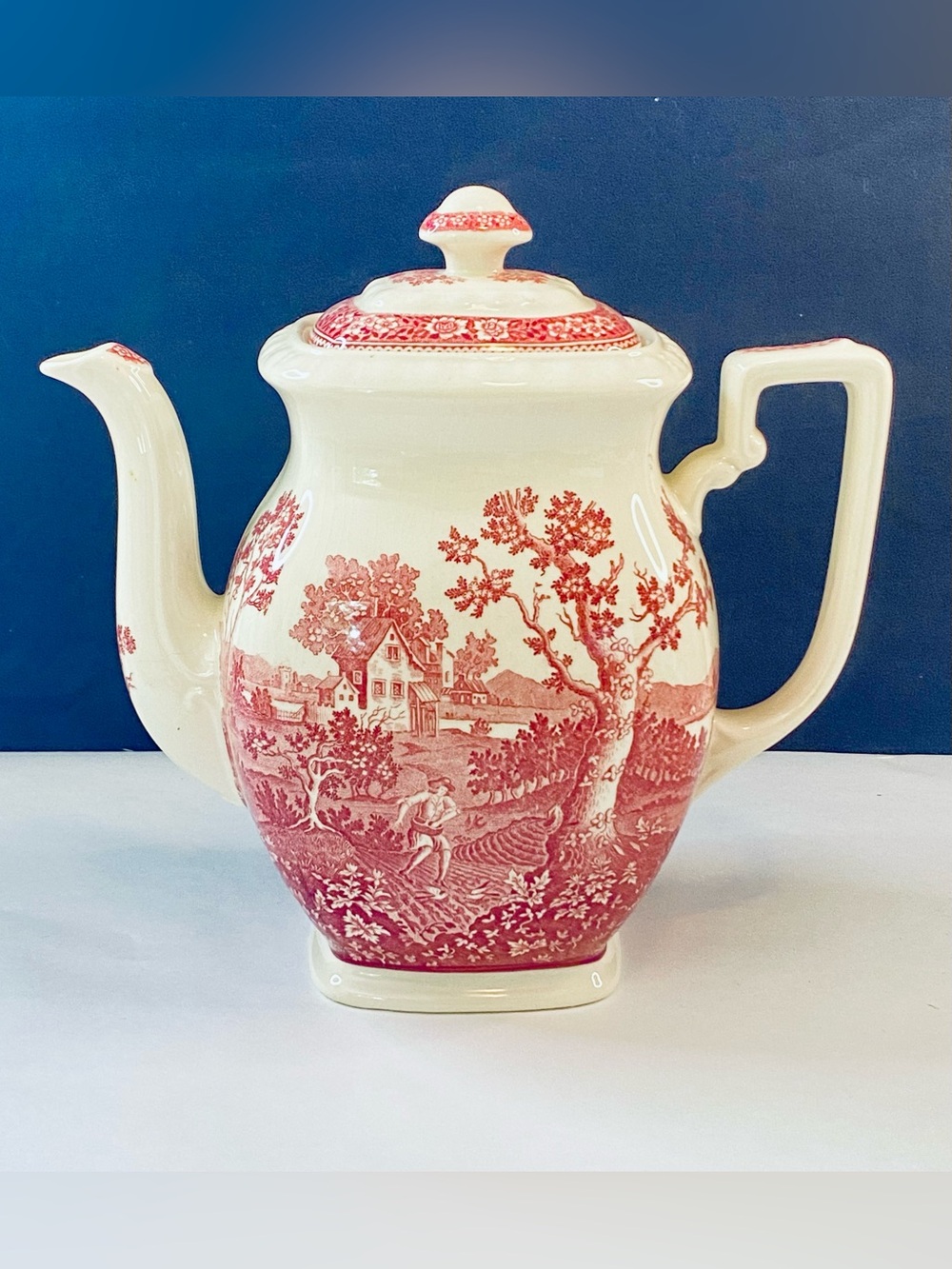 Villeroy & Boch SAAR Rusticana Red Transferware Coffee/Teapot